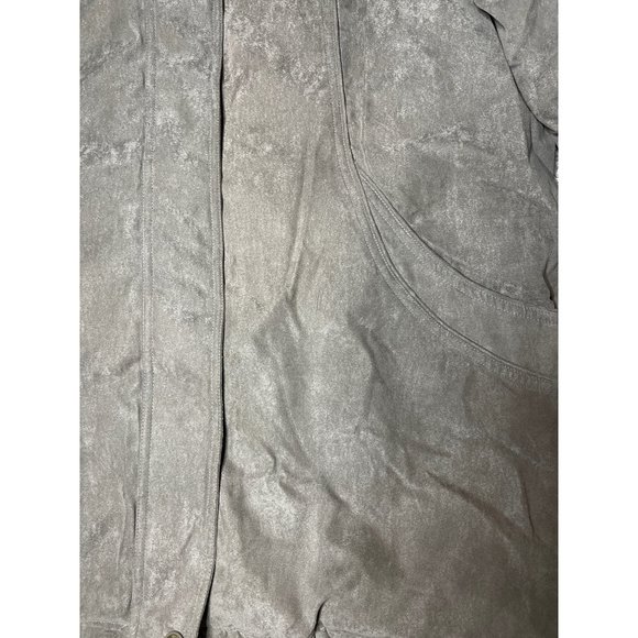 St. John's Bay Mens XL Down Filled Heavy Coat Parka Gray Zip Front Hidden Hood - Picture 4 of 7